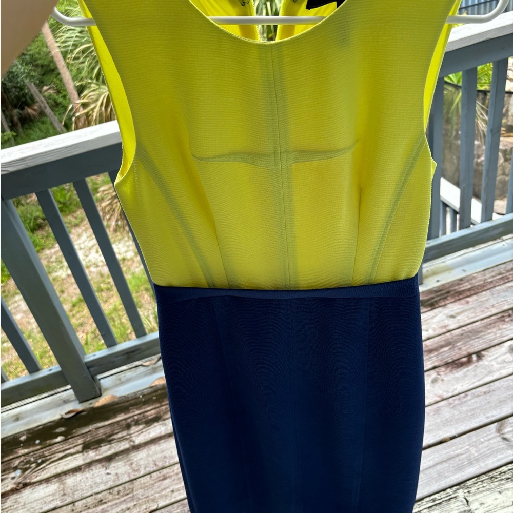 Bcbg MAXAZRIA ColorBlock, knee length dress.